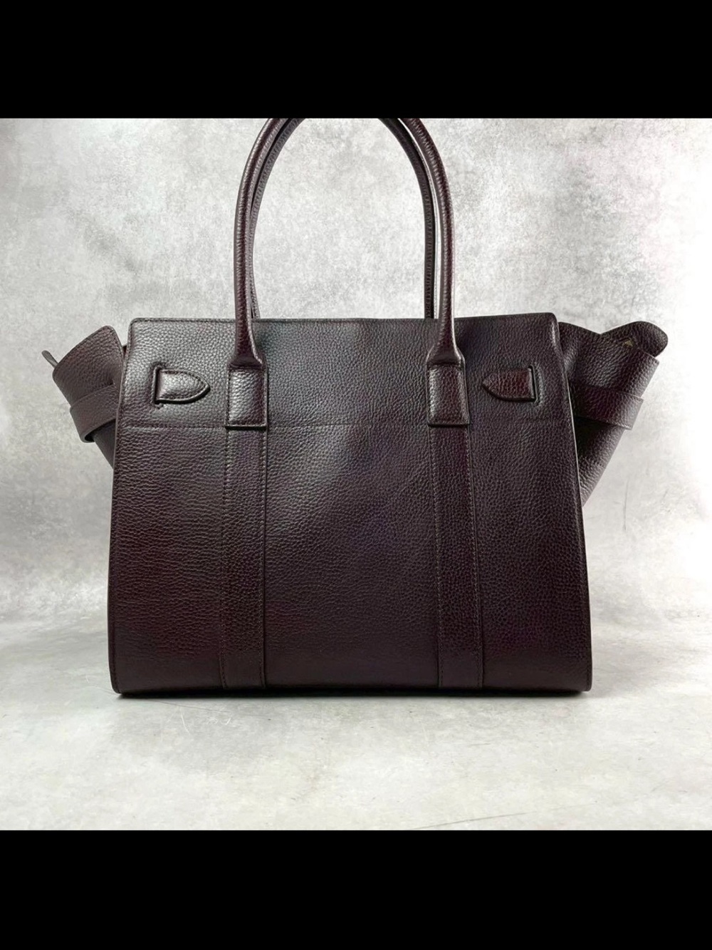 Mulberry Dark Chocolate Brown Leather Tote with Gold Hardware - Picture 3 of 12